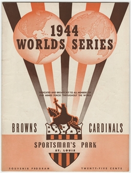 1944 World Series St Louis Browns/ St Louis Cardinals Official Program